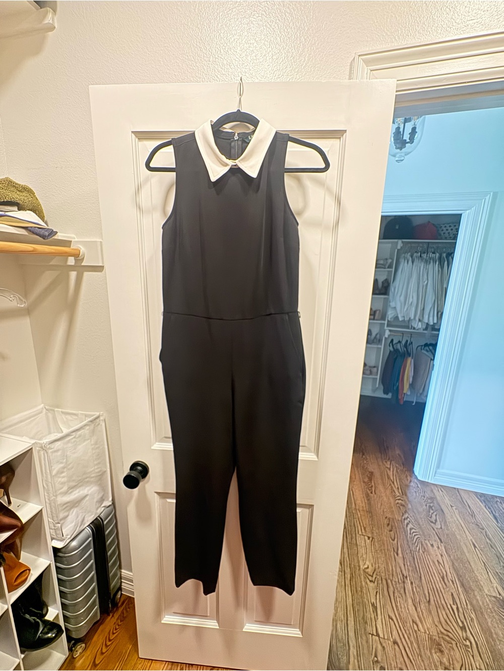 Black Ralph Lauren Jumpsuit with Removable Collar